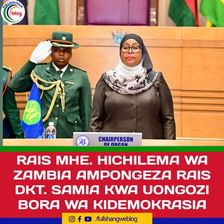 RAIS HICHILEMA WA ZAMBIA AMPONGEZA RAIS DKT. SAMIA KWA UONGOZI BORA WA KIDEMOKRASIA