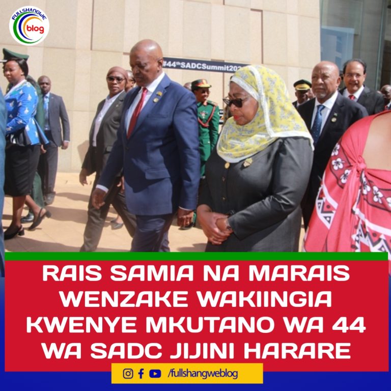 RAIS SAMIA ASHIRIKI MKUTANO WA 44 WA SADC HARARE ZIMBABWE