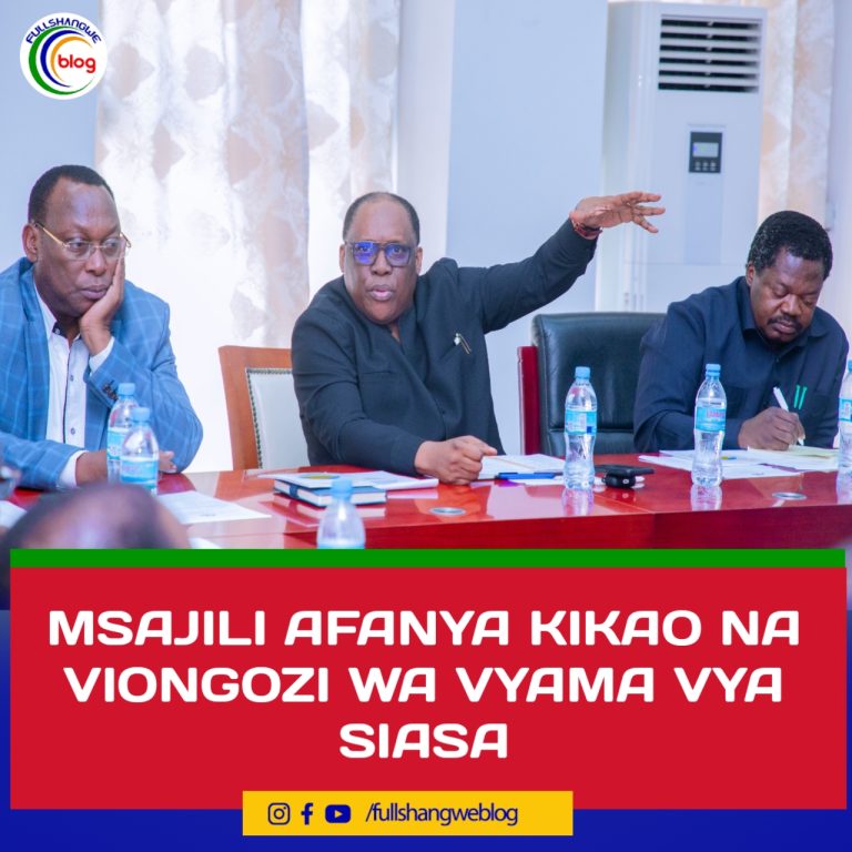 MSAJILI AFANYA KIKAO NA VIONGOZI WA VYAMA VYA SIASA