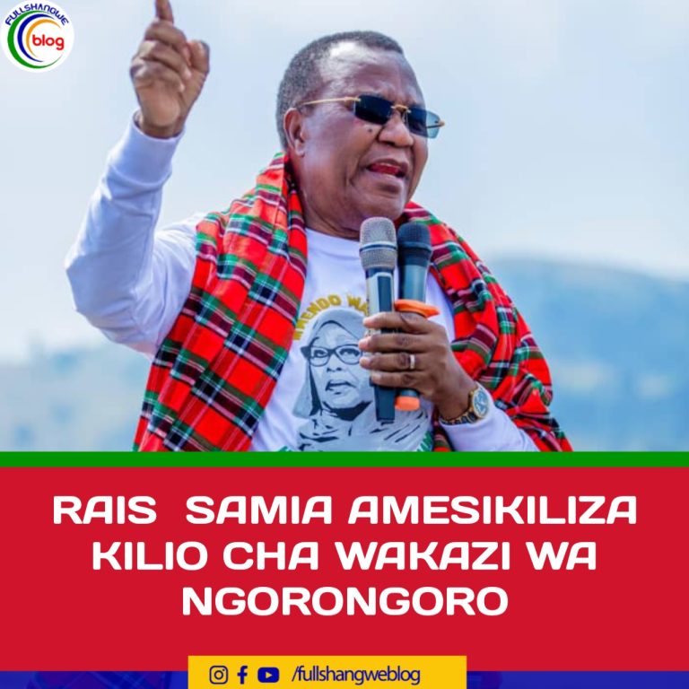 RAIS  SAMIA AMESIKILIZA KILIO CHA WAKAZI WA NGORONGORO