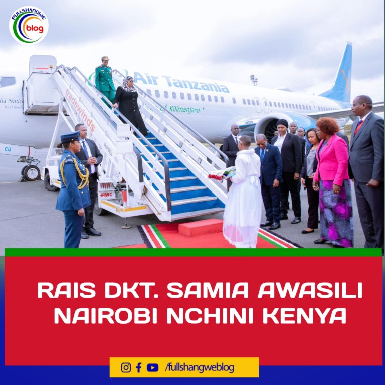 RAIS DKT. SAMIA AWASILI NAIROBI NCHINI KENYA