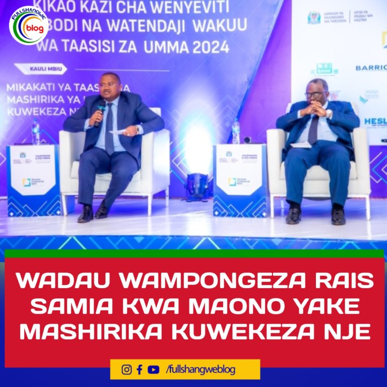 WADAU WAMPONGEZA RAIS SAMIA KWA MAONO YAKE MASHIRIKA KUWEKEZA NJE