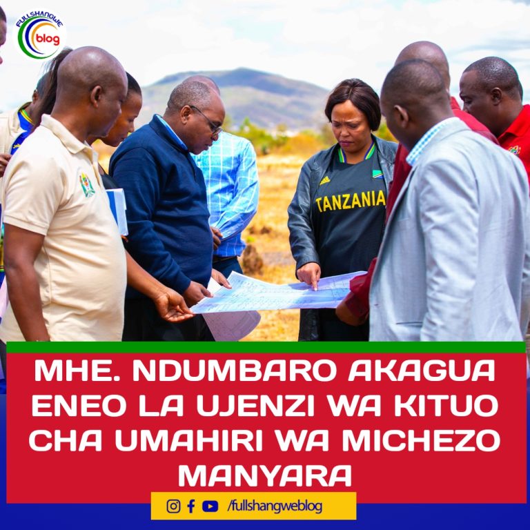 MHE. NDUMBARO AKAGUA ENEO LA UJENZI WA KITUO CHA UMAHIRI WA MICHEZO MANYARA