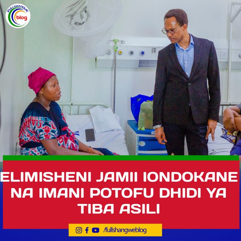 ELIMISHENI JAMII IONDOKANE NA IMANI POTOFU DHIDI YA TIBA ASILI