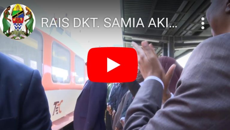 RAIS SAMIA AKIZINDUA RASMI MRADI WA MKAKATI WA MIUNDOMBINU YA SGR DAR ES SALAAM