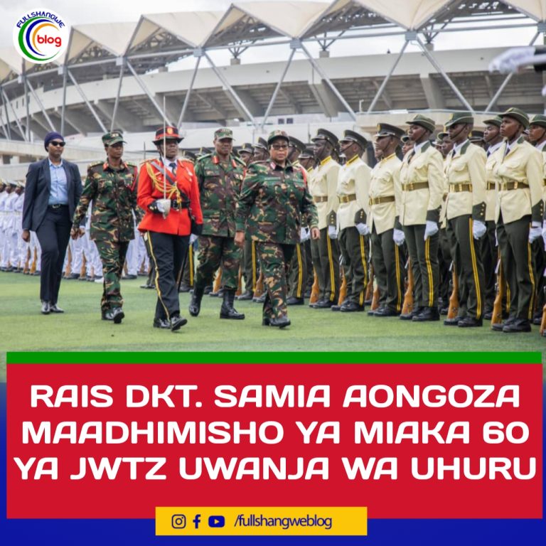 RAIS DKT. SAMIA AONGOZA MAADHIMISHO YA MIAKA 60 YA JWTZ UWANJA WA UHURU