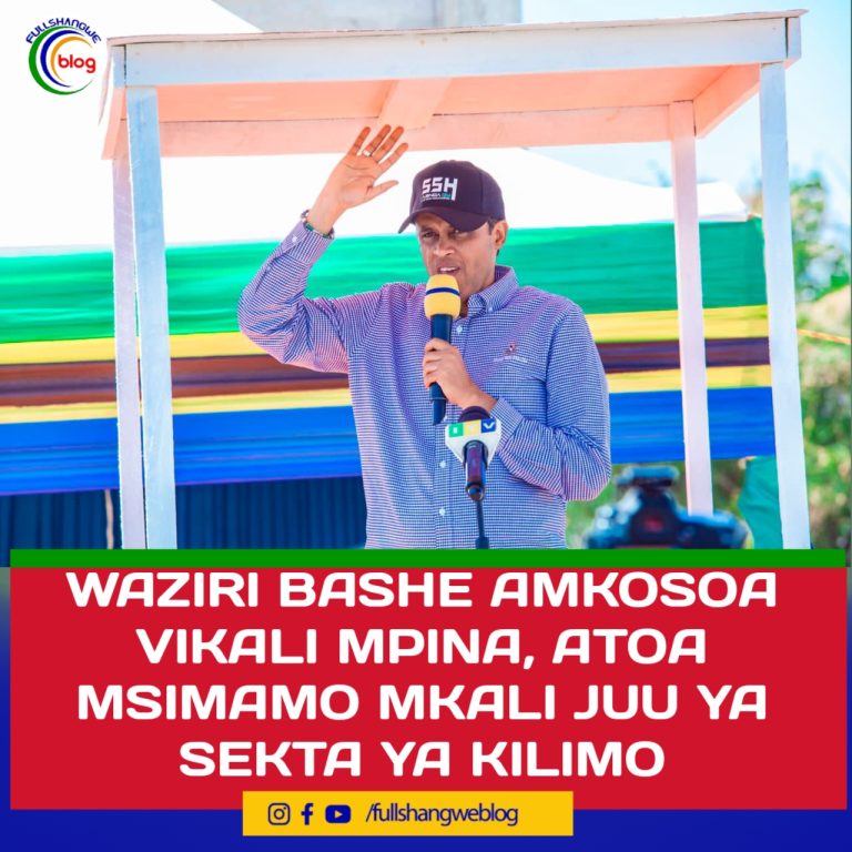 WAZIRI BASHE AMKOSOA VIKALI MPINA, ATOA MSIMAMO MKALI JUU YA SEKTA YA KILIMO