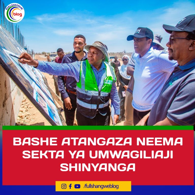 BASHE ATANGAZA NEEMA SEKTA YA UMWAGILIAJI SHINYANGA