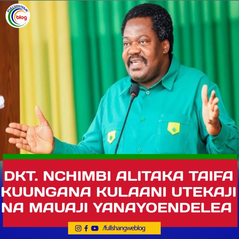 DKT. NCHIMBI ALITAKA TAIFA KUUNGANA KULAANI UTEKAJI NA MAUAJI YANAYOENDELEA