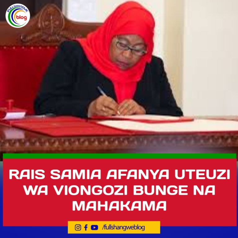 RAIS SAMIA AFANYA UTEUZI WA VIONGOZI BUNGE NA MAHAKAMA