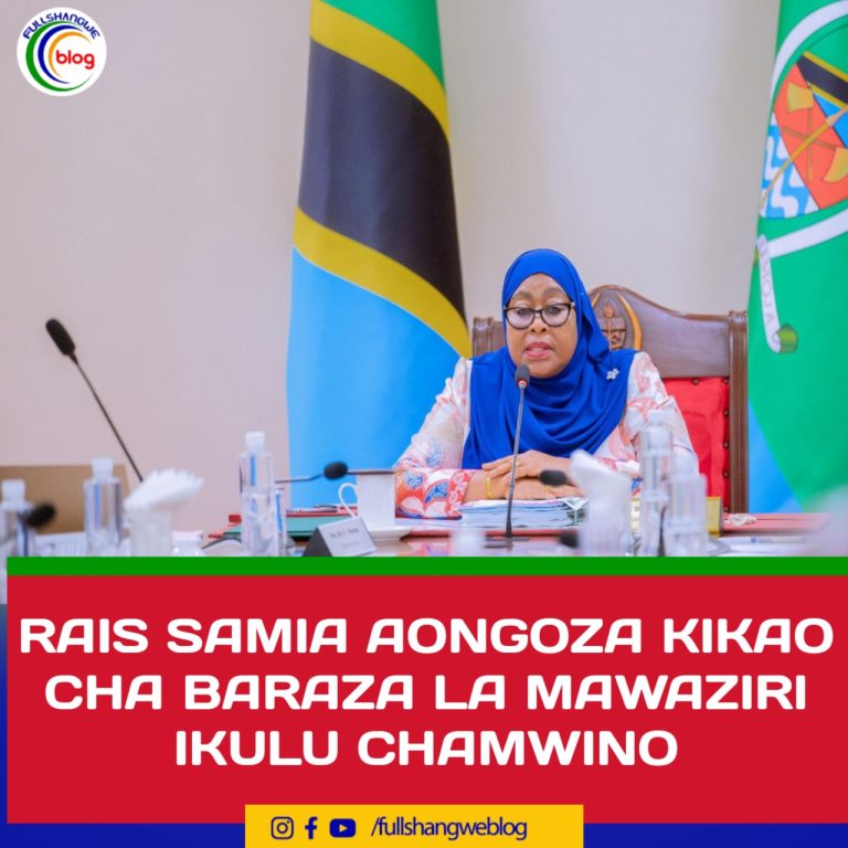 RAIS SAMIA AONGOZA KIKAO CHA BARAZA LA MAWAZIRI IKULU CHAMWINO