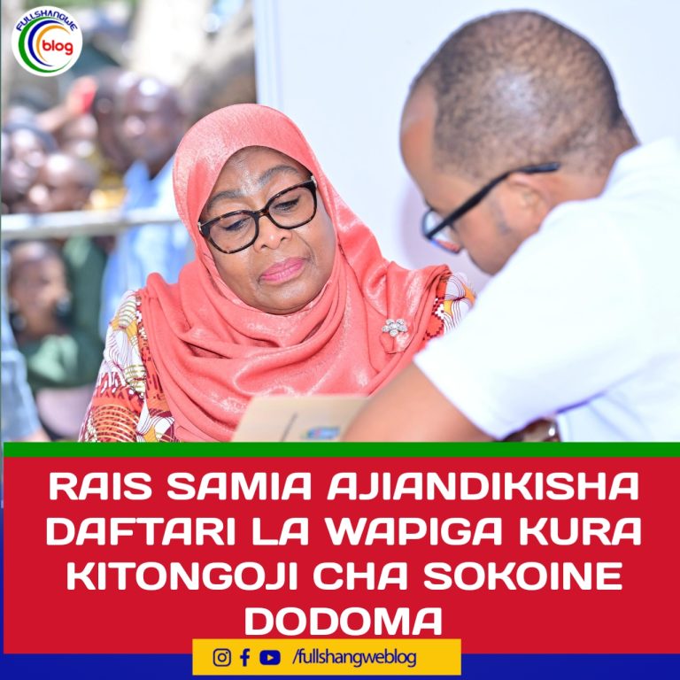 RAIS SAMIA AJIANDIKISHA DAFTARI LA WAPIGA KURA KITONGOJI CHA SOKOINE DODOMA