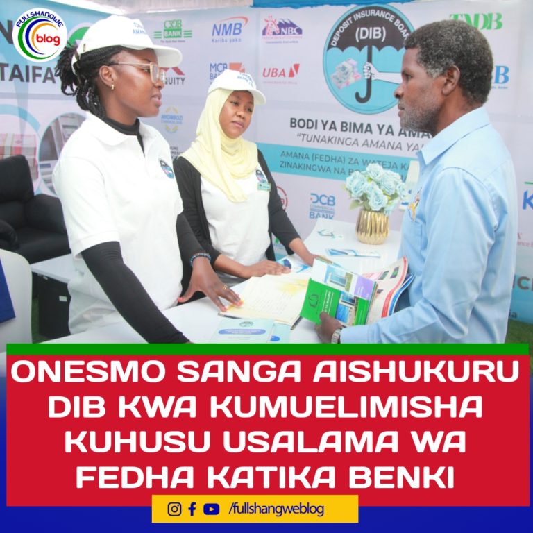 ONESMO SANGA AISHUKURU DIB KWA KUMUELIMISHA KUHUSU USALAMA WA FEDHA ZAO KATIKA BENKI