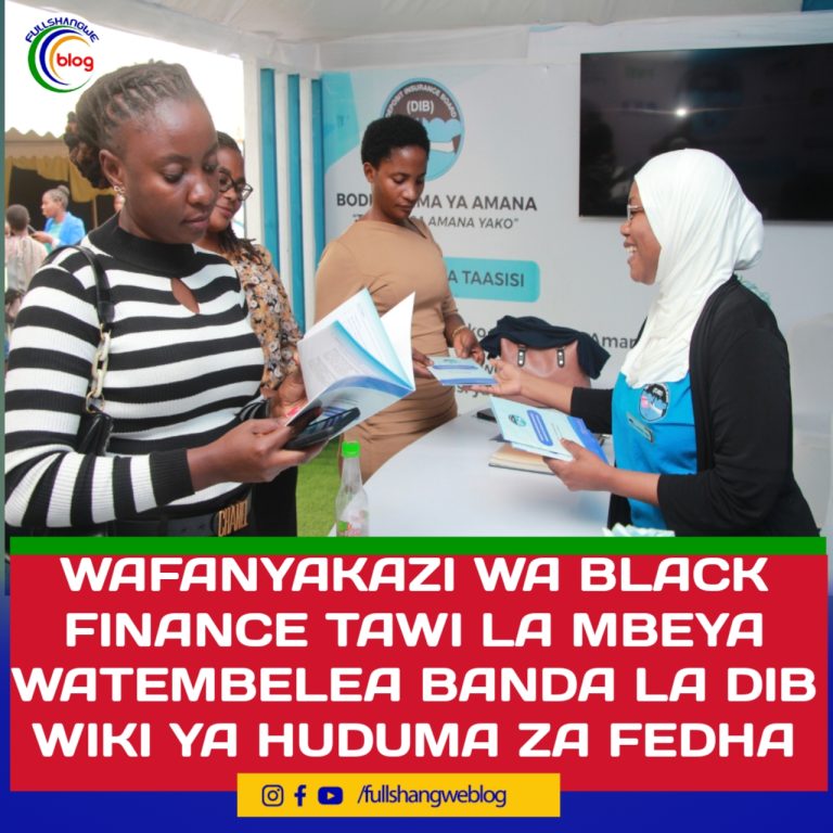 WAFANYAKAZI WA BLACK FINANCE TAWI LA MBEYA WATEMBELEA BANDA LA DIB WIKI YA HUDUMA ZA FEDHA