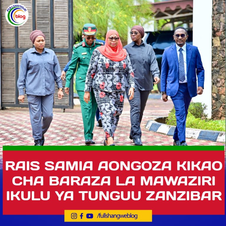 RAIS SAMIA AONGOZA KIKAO CHA BARAZA LA MAWAZIRI IKULU YA TUNGUU ZANZIBAR