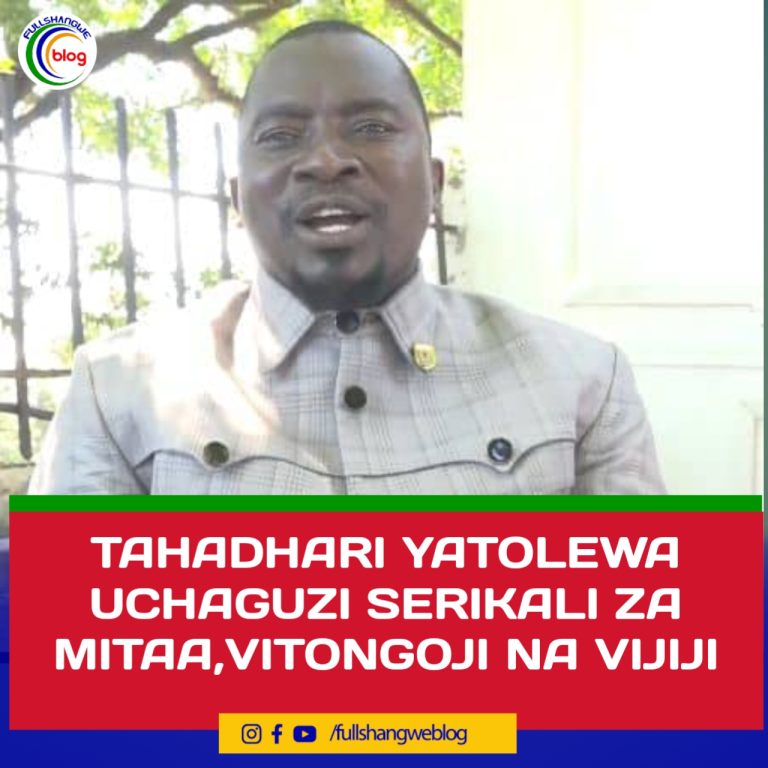 TAHADHARI YATOLEWA UCHAGUZI SERIKALI ZA MITAA,VITONGOJI NA VIJIJI.