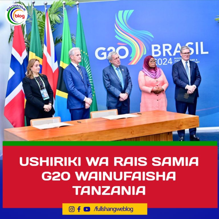 USHIRIKI WA RAIS SAMIA  G20 WAINUFAISHA TANZANIA