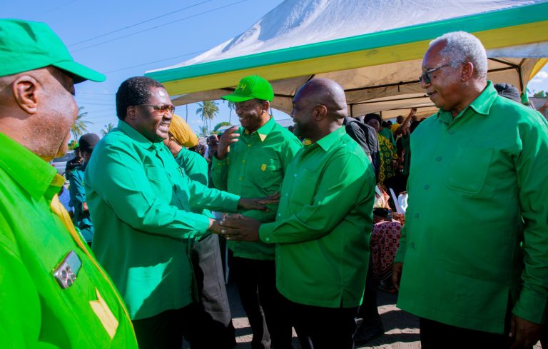 BALOZI NCHIMBI AWASILI KUFUNGA KAMPENI ZA SERIKALI ZA MITAA DAR ES SALAAM