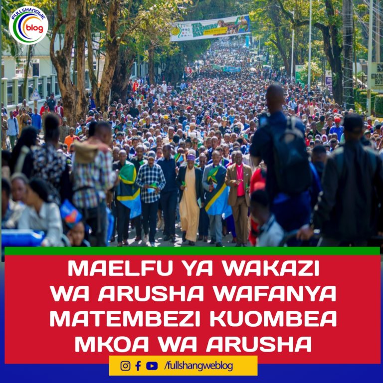 MAELFU YA WAKAZI WA ARUSHA WAFANYA MATEMBEZI KUOMBEA MKOA WA ARUSHA