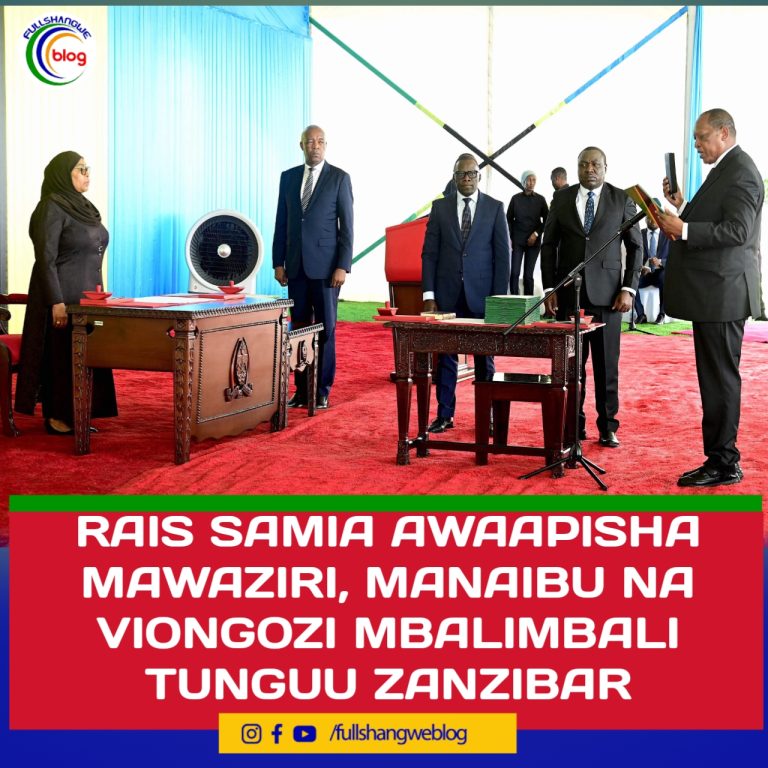RAIS SAMIA AWAAPISHA MAWAZIRI, MANAIBU NA VIONGOZI MBALIMBALI TUNGUU ZANZIBAR
