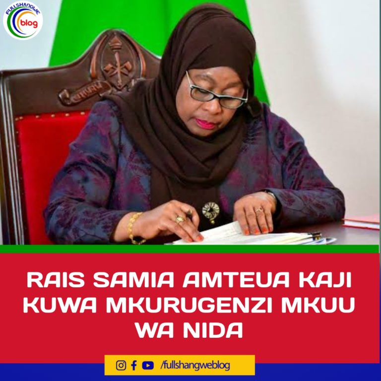 RAIS SAMIA AMTEUA KAJI KUWA MKURUGENZI MKUU WA NIDA