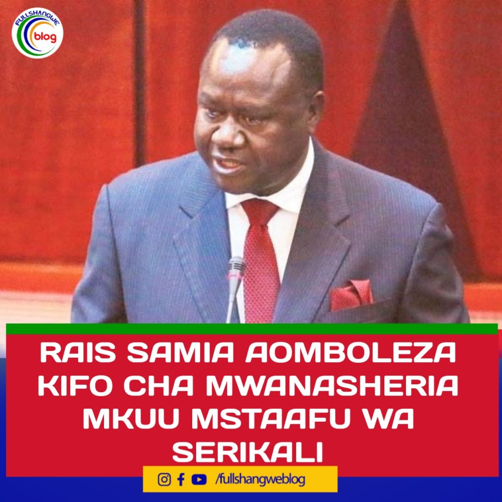 RAIS SAMIA AOMBOLEZA KIFO CHA MWANASHERIA MKUU MSTAAFU WA SERIKALI