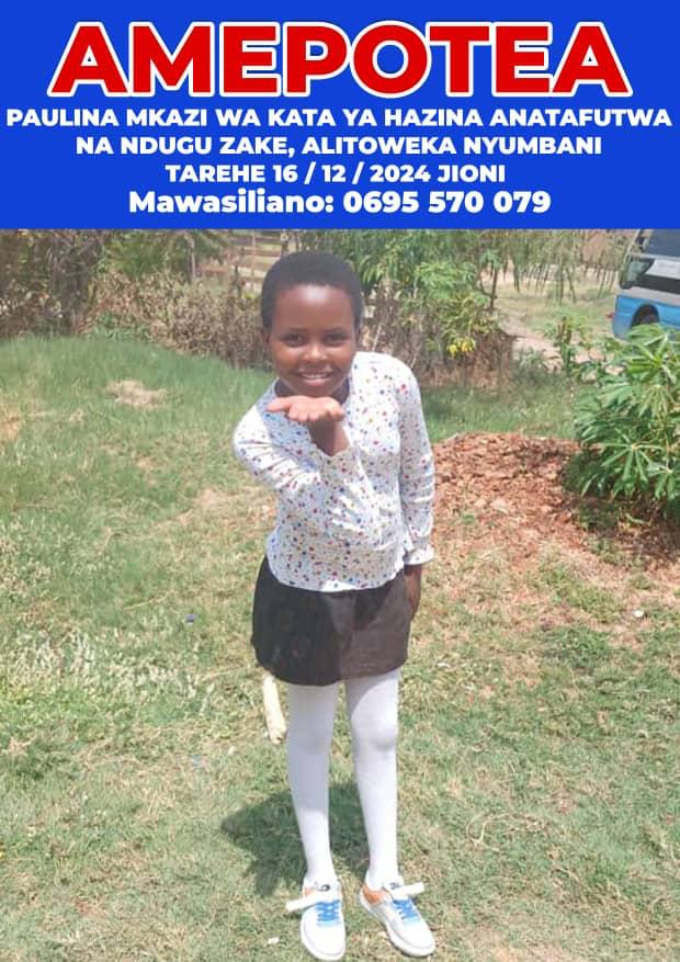 MTOTO WA MIAKA 12 APOTEA JIJINI DODOMA