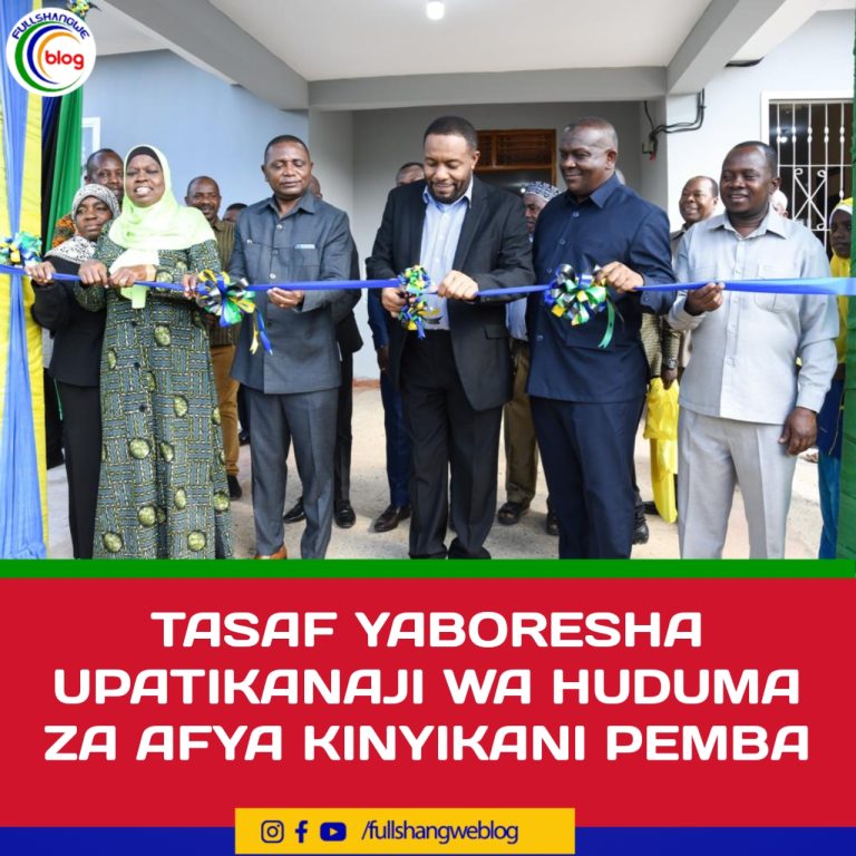 TASAF YABORESHA UPATIKANAJI WA HUDUMA ZA AFYA KINYIKANI PEMBA