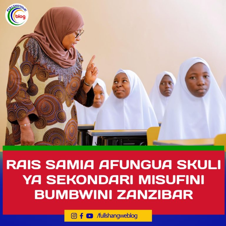 RAIS SAMIA AFUNGUA SKULI YA SEKONDARI MISUFINI BUMBWINI ZANZIBAR