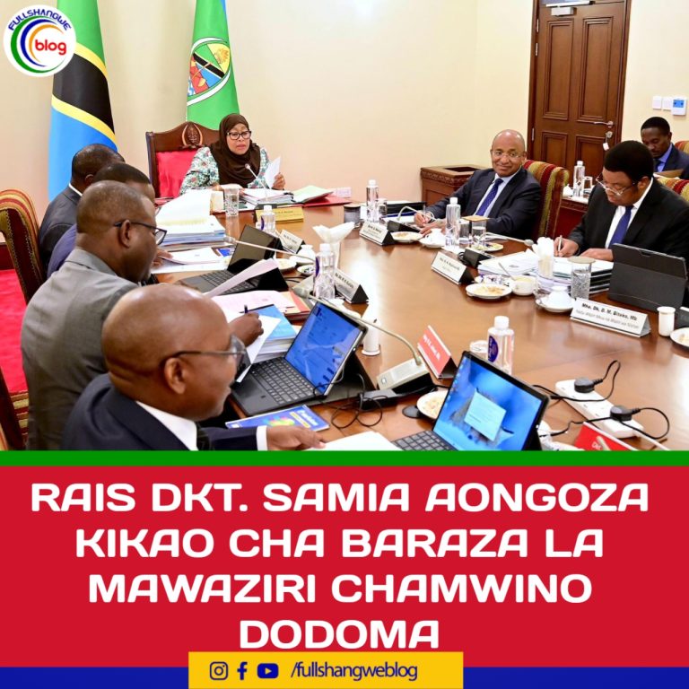 RAIS DKT. SAMIA AONGOZA KIKAO CHA BARAZA LA MAWAZIRI CHAMWINO DODOMA
