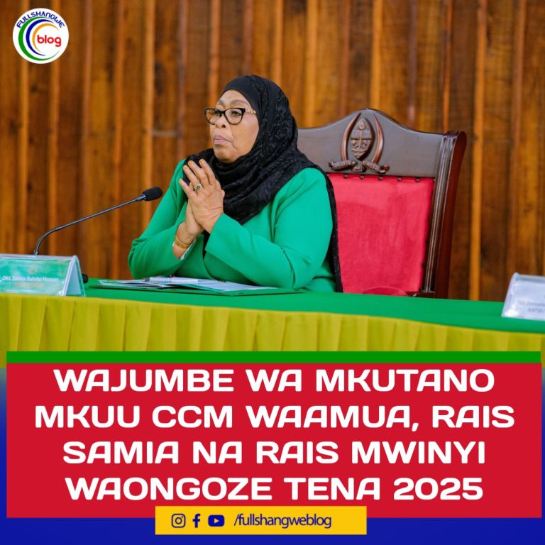 WAJUMBE WA MKUTANO MKUU CCM WAAMUA, RAIS SAMIA NA RAIS MWINYI WAONGOZE TENA 2025