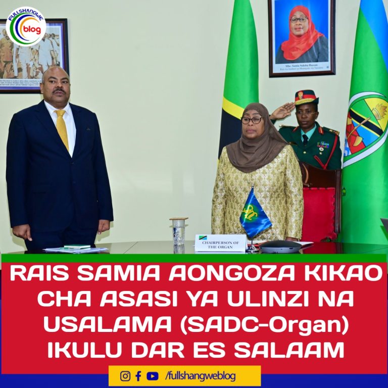 RAIS SAMIA AONGOZA KIKAO CHA ASASI YA ULINZI NA USALAMA (SADC-Organ) IKULU JIJINI DAR ES SALAAM