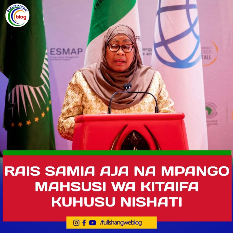 RAIS SAMIA AJA NA MPANGO MAHSUSI WA KITAIFA KUHUSU NISHATI