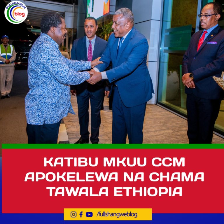 KATIBU MKUU CCM APOKELEWA NA CHAMA TAWALA ETHIOPIA