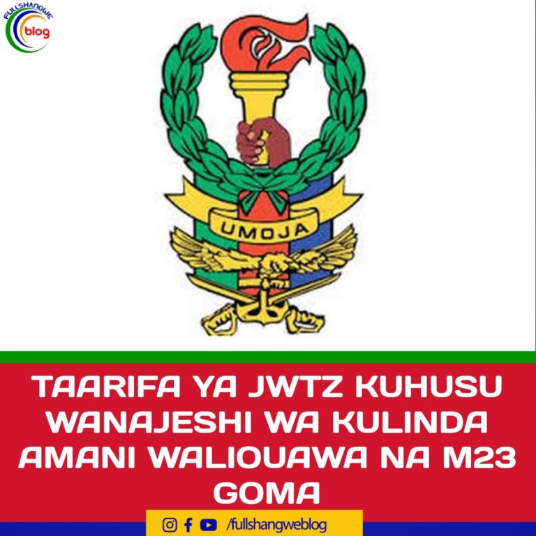 TAARIFA YA JWTZ KUHUSU VIKOSI VYA KULINDA AMANI  WALIOUAWA NA M23 GOMA