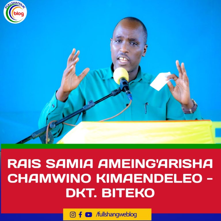 RAIS SAMIA AMEING’ARISHA CHAMWINO KIMAENDELEO – DKT. BITEKO