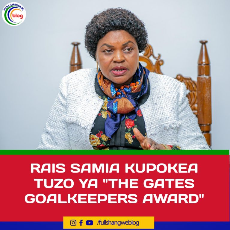 RAIS SAMIA KUPOKEA TUZO YA “THE GATES GOALKEEPERS AWARD”