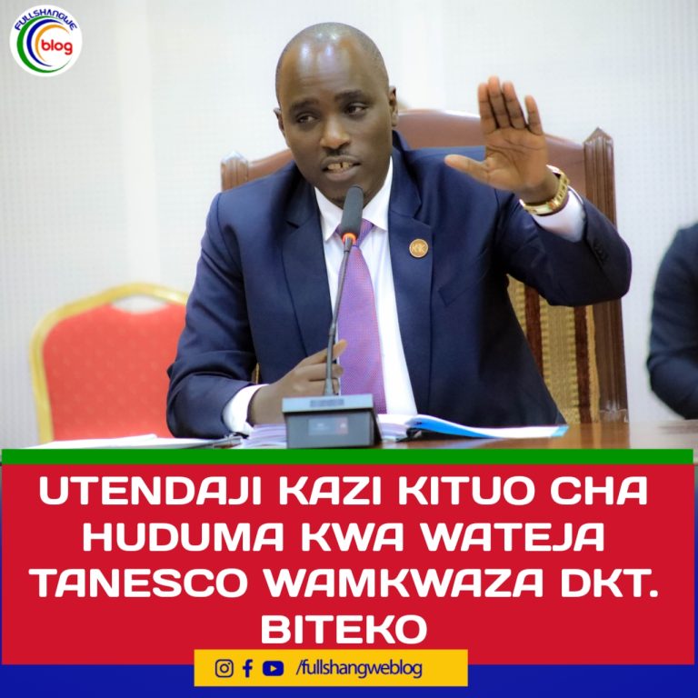 UTENDAJI KAZI KITUO CHA HUDUMA KWA WATEJA TANESCO WAMKWAZA DKT. BITEKO