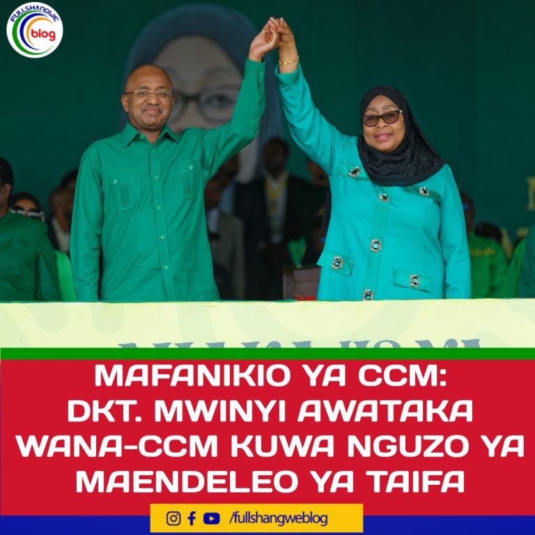 MAFANIKIO YA CCM: DKT. MWINYI AWATAKA WANA-CCM KUWA NGUZO YA MAENDELEO YA TAIFA