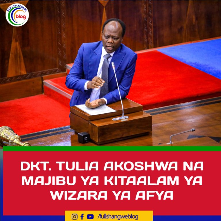DKT. TULIA AKOSHWA NA MAJIBU YA KITAALAM YA WIZARA YA AFYA