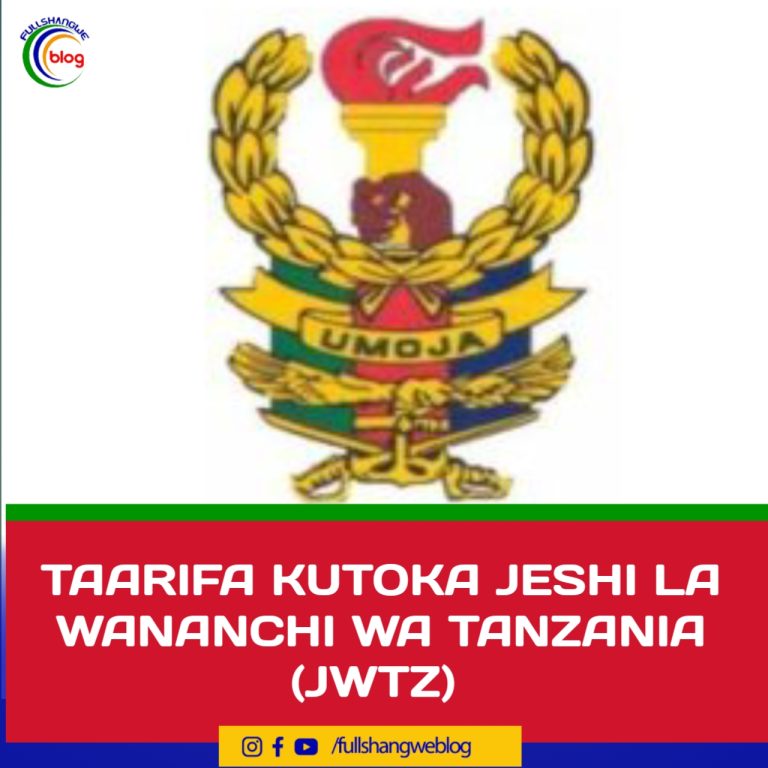 TAARIFA KUTOKA JESHI LA WANANCHI WA TANZANIA (JWTZ)