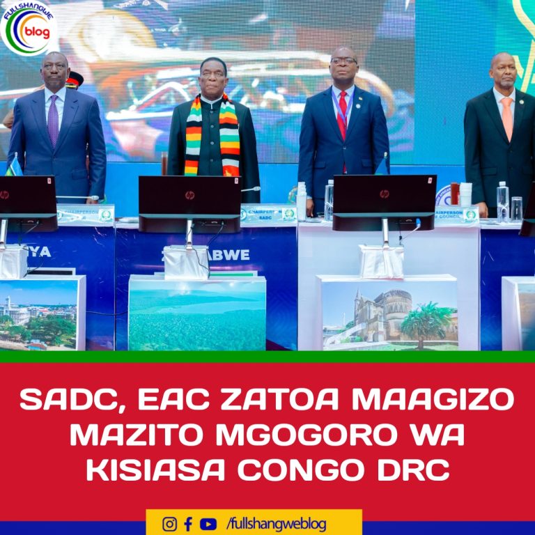 SADC, EAC ZATOA MAAGIZO MAZITO MGOGORO WA KISIASA DRC CONGO