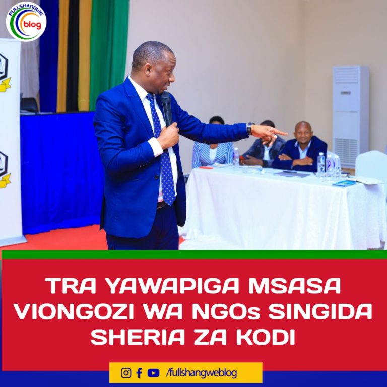 TRA YAWAPIGA MSASA VIONGOZI WA NGOs SINGIDA SHERIA ZA KODI 