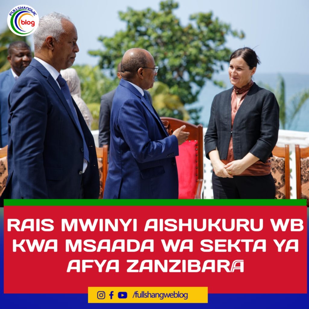 RAIS MWINYI AISHUKURU WB KWA MSAADA WA SEKTA YA AFYA ZANZIBAR 