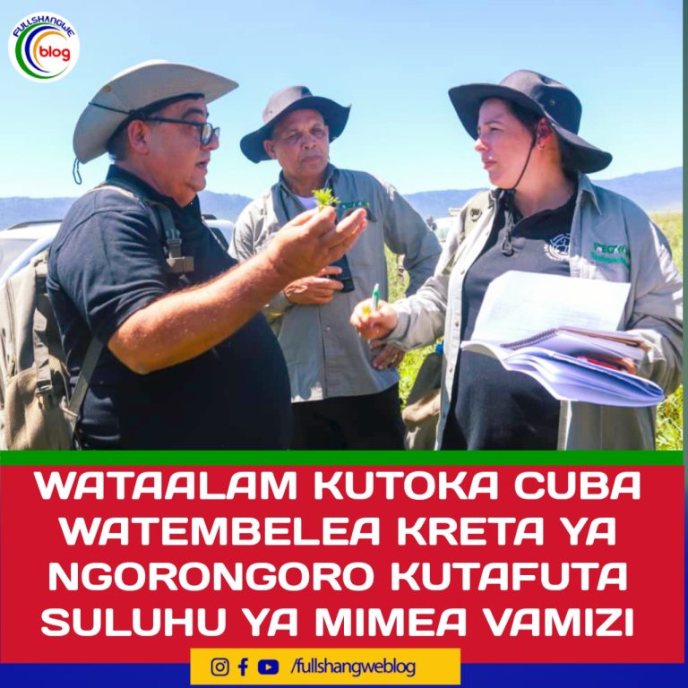 WATAALAM KUTOKA CUBA WATEMBELEA KRETA YA NGORONGORO KUTAFUTA SULUHU YA MIMEA VAMIZI