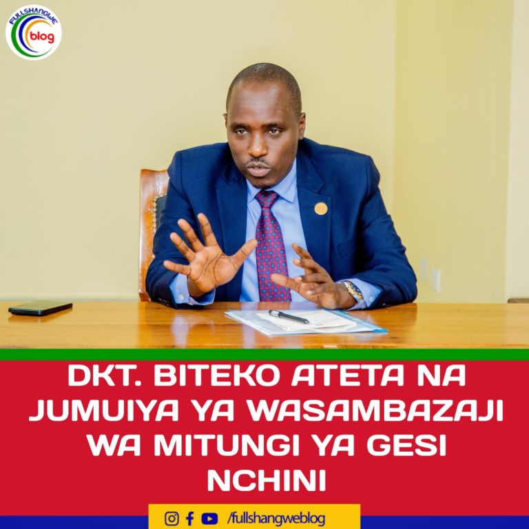 DKT. BITEKO ATETA NA JUMUIYA YA WASAMBAZAJI WA MITUNGI YA GESI NCHINI