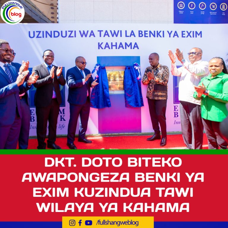 DKT. DOTO BITEKO AWAPONGEZA BENKI YA EXIM KUZINDUA TAWI WILAYA YA KAHAMA