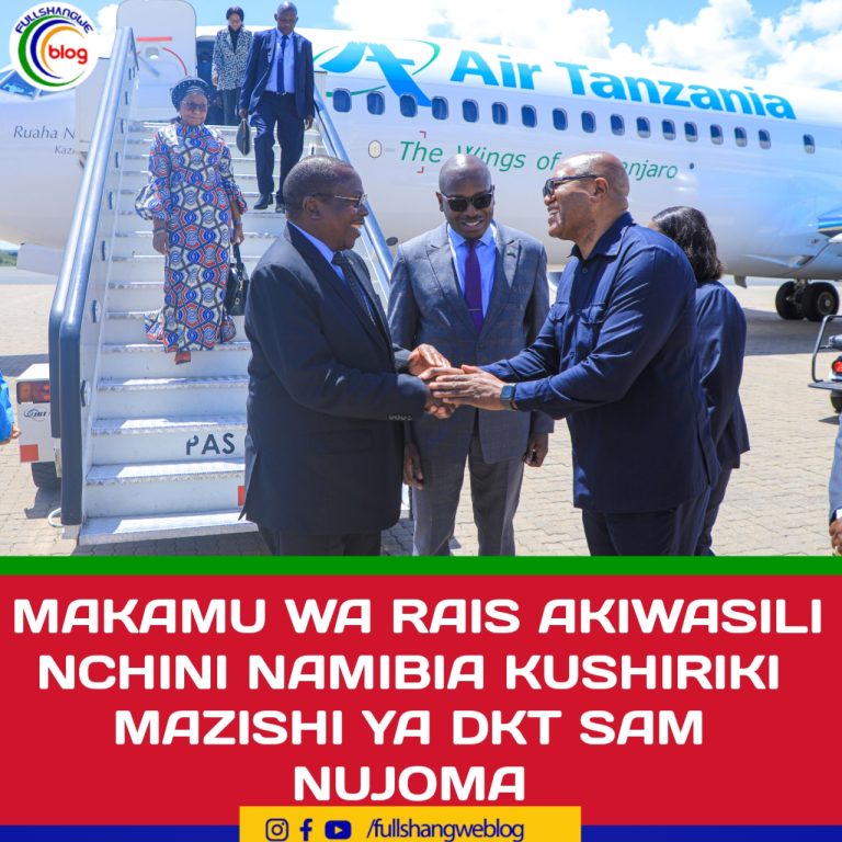 MAKAMU WA RAIS AKIWASILI NCHINI NAMIBIA KUSHIRIKI MAZISHI YA DKT SAM NUJOMA