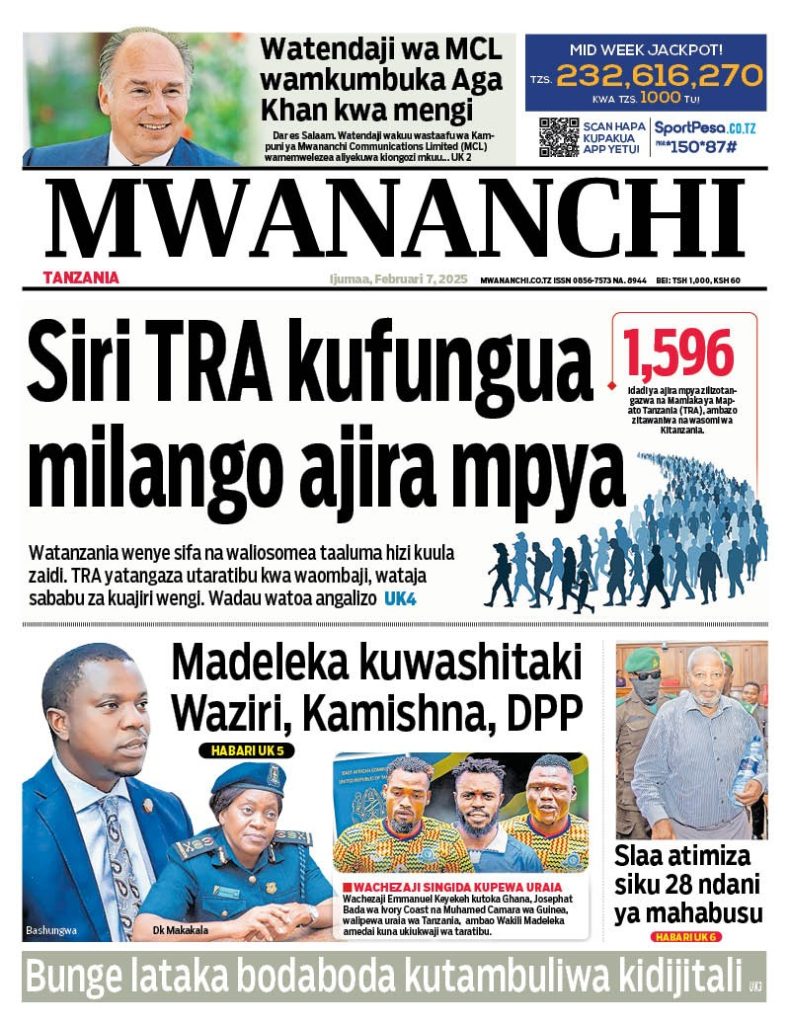 Magazeti ya Leo Tarehe 07 February 2025