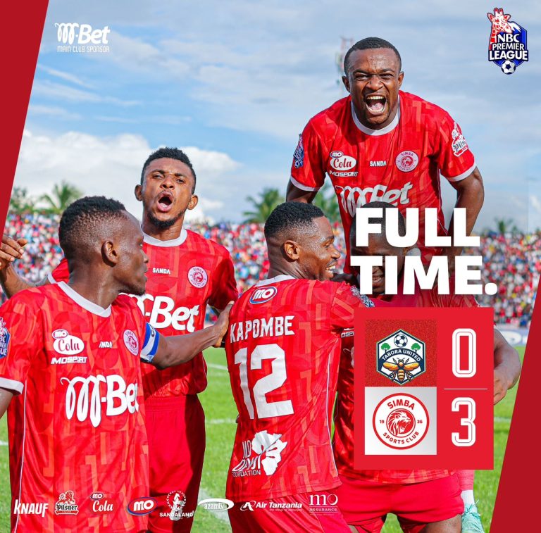 SIMBA SC YAREJEA KILELENI BAADA YA KUICHAPA TABORA UNITED 3-0